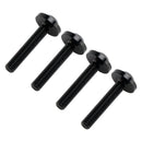4x svarte aluminiumstrim frontrutebolter for Road Glide FLTR FLTRX 2015-2023