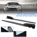 Par 120 cm Carbon Fiber Sideskørter Rocker Splitters Diffuser Winglet Wings