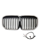 2019-2022 Velegnet til BMW X7 G07 dobbelt lamel frontgrill i højglans sort
