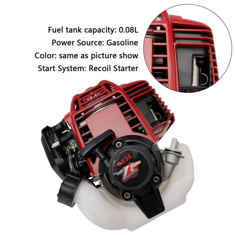 25ccm 4-takts motor 4-takts gressetermotor gressklipper børsteklipper egnet for GX25