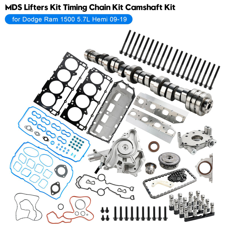 MDS Lifter Kit Kamaxelsats Kamaxelsats för Dodge Ram 1500 5.7L Hemi 09-19