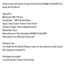 Front Seat Left Outer Frame Trim Panel 8T0881325G4PK For Audi A4 A5 A6 A7