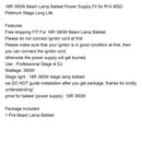 Erstatning bevegelig hodestrålepære 260W 295W 350W 380W ballaststrømforsyning MSD