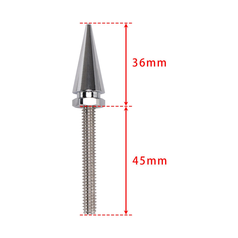 3 silberne Windschutzscheibenbolzen mit Dornen für Electra Glide, Tri Glide und Street Glide (Baujahre 2014–2025)