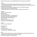 2008-2017 Honda Accord Beige Left Driver Side Sun Visor 83280TA5A51ZA