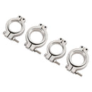 4-delt TiAL MV-S 38mm wastegate V-bånd klemmesett med skruer, muttere og tetninger