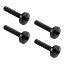 4x svarte aluminiumstrim frontrutebolter for Road Glide FLTR FLTRX 2015-2023