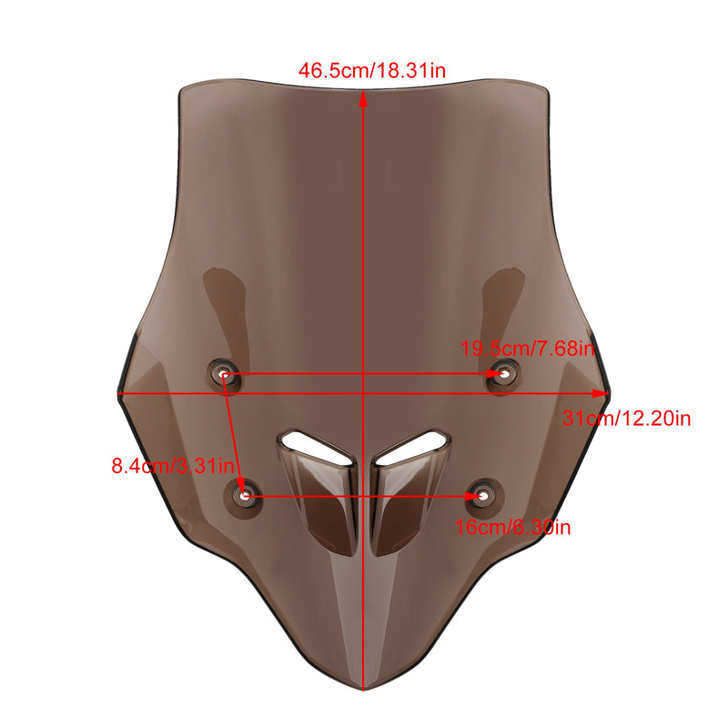 Parabrisas de motocicleta ABS adecuado para HONDA CB400X/CB500X 2019-2024