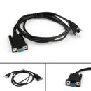 1 stk 2 i 1 programmeringskabel til Yaesu/Vertex VX-2000 VX-2100/2200/VX-300 VX-400