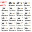 46Pcs Elektromotor Kohlebürsten 23 Größen Ersatz Reparatur Power Tool Teil