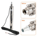 3" 48V 750W solární ponorné čerpadlo pro vrtání hlubokých studní, vestavěné MPPT