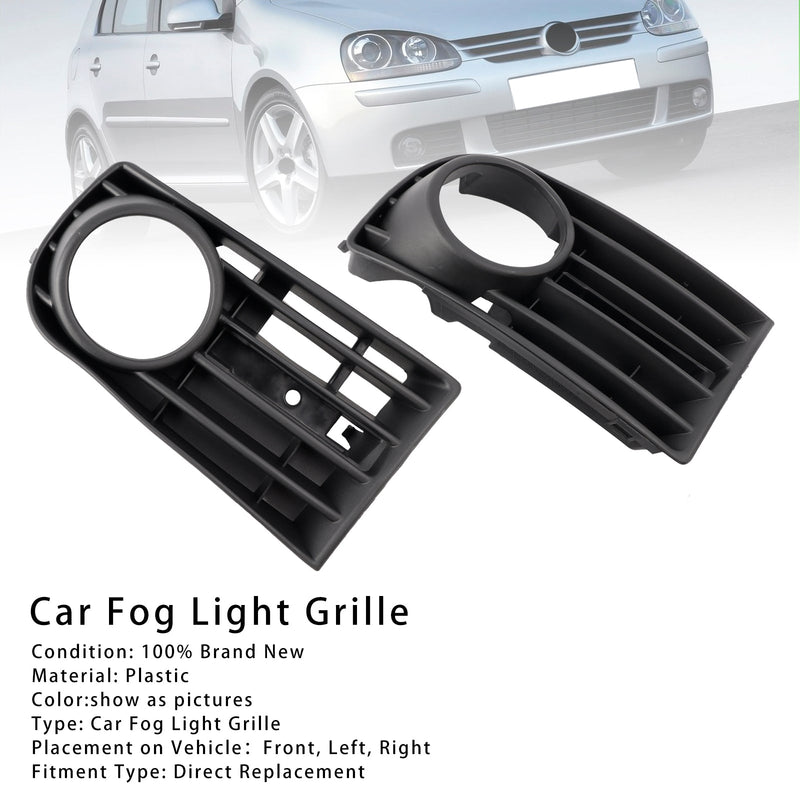 2005-2009 VW Golf V MK5 1 Pari etupohjavarsien sumuvalot Grill-kannen aukko