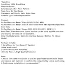 Hintere Lüftungsabdeckung aus Kohlefaser-Optik für Benz C-Klasse W205 C43 C63 2014–2019