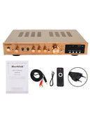 Amplificador estéreo HiFi de 2000W y 5 canales, Amplificador envolvente AV, SD, FM, para el hogar