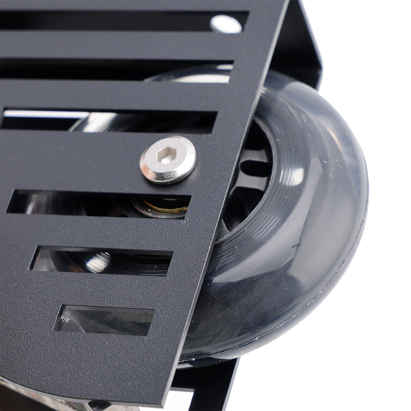 Rolling Library Sliding Ladder Hardware Kit med broms 3,3 ft rund rör