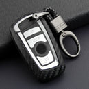 Autoschlüsselhülle aus Leder und Silikon mit Schnalle für BMW Square