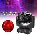 180W cabeza móvil 18 LED haz giratorio DMX luz de escenario RGBW DJ efecto de fiesta