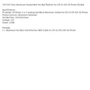 330x330x3mm oppvarming av oppvarmet aluminium for CR-10 CR-10s 3D-skriver og kabel