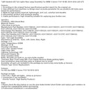 2010–2016 BMW 6. Generación 5 Serie 5F18 M5 L&R LED TINTADO LED TRASERO Módulo de luz Módulo de luz Conjunto