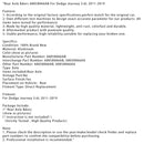 2011–2019 Dodge Journey 3.6 L Bakaxel BDORC 68058066AB