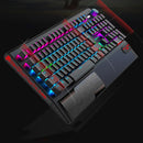 K1000 Mechanische Tastatur, kabelgebunden, 104 Tasten, rote Schalter, Chroma RGB, Handballenauflage