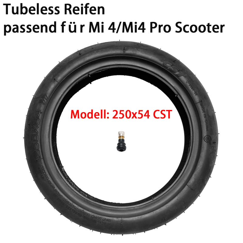 Reifen Tubeless mit Gelschicht Ventil CST 250x54 Für Xiaomi Mi 4 Pro OEM Ersatz