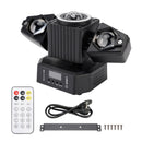 Moving Head Light Roterende Laser Beam Strobe Fjernbetjening DMX Stage Light