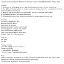 AUDI VW Automatikgetriebe Master Rebuild Kit Überholung Kupplungsscheibe 0BH DQ500