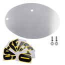 DIY Universal Motorcykel registreringsskylt Aluminium Anpassad oval registreringsskylt