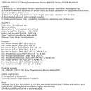 2014–2015 Nissan Rogue Select L4 2,5 l CVT-Automatikgetriebe-Master-Umbausatz RE0F10A JF011E 5191890AA