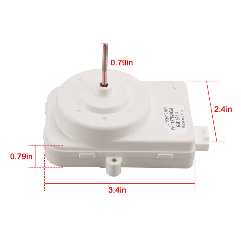 W11127829 AP6261414 PS12114471 Motor de ventilador condensador para refrigerador Whirlpool