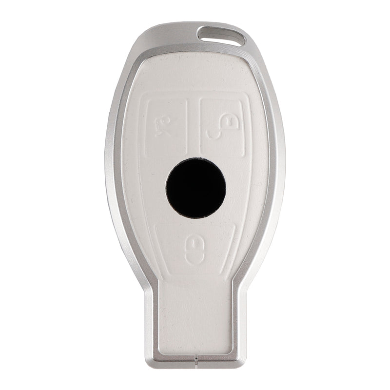 Benz GLC GLK CLS Leder Legierung Aluminium TPU Autoschlüssel Weiß Fall Abdeckung