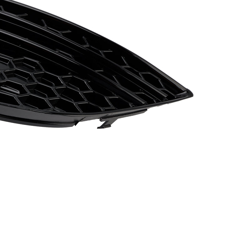 2013–2015 Audi A4 B8.5 Schwarz Nebelscheinwerfer Abdeckung Kühlergrill Standard Stoßstange