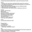 Scheinwerferhalterung rechts für Jeep Grand Cherokee (2014–2016), Teilenummer 68223470AA