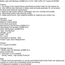 Bromsljus LED-moduler LEDMK-03-02 13,5 V 1,8 W 3-2pin för Toyota Alphard