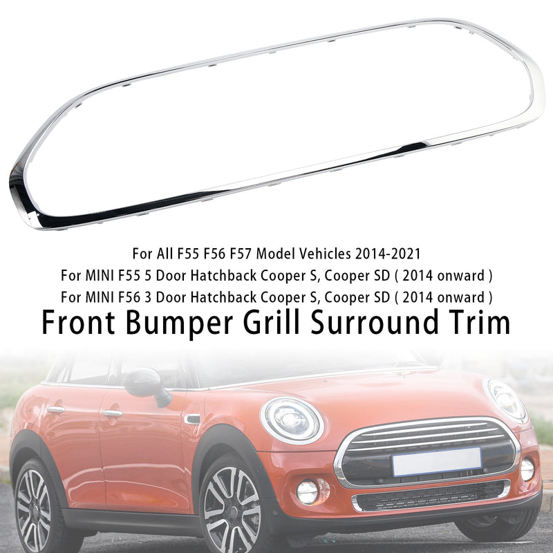 2014-2021 Mini Cooper F55 F56 F57 grade dianteira surround 51137449207