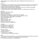 2006–2014 VW Jetta 2.5 L Tapa de la válvula del motor con tapa del tornillo de sello 07K103469L 07K103469L