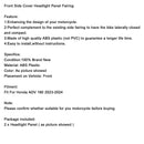 2023-2024 Honda ADV 160 Cubierta lateral delantera Carenado de faro