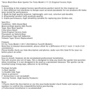 Schwarz glänzender Heckspoiler für Tesla Model 3 17-23, Original-Werksstil