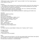 Bloqueo del diferencial 27 estrías 1.625" Carrier SL M35-1.6-27 para Yukon Spartan