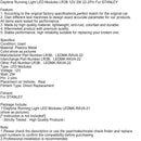 Módulos de LED leves de corrida diurna LR3B 12V 2W 22-2pin para Stanley