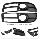 2005–2008 Audi A4 B7 S-Line S4 1 -pari etulehden Barbow Fog Lights Grill Cover Aukko 8E0807681F
