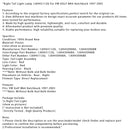 1997–2005 VW Golf MK4 Schrägheck, rechte Rückleuchte, Teilenummer 1J6945112Q