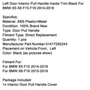 Linke innere Türverkleidung Griff Pull Trim Abdeckung für BMW X5 X6 F15 F16 F85 F86
