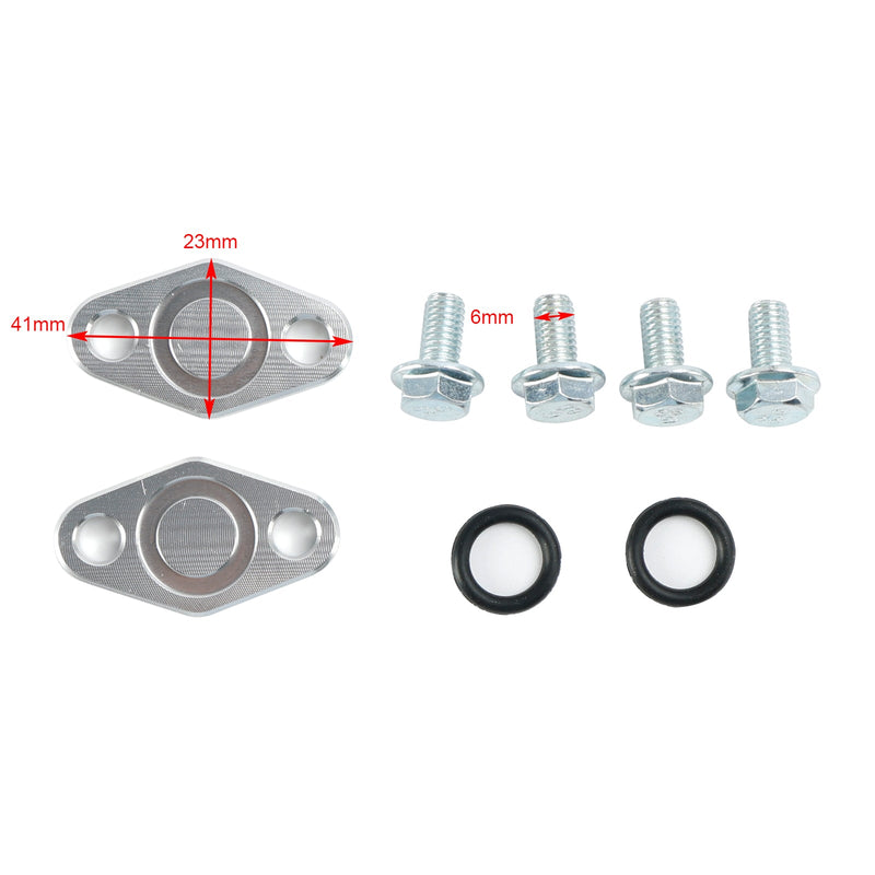 2001-2008 Suzuki GSXR1000 zestaw płytek blokujących chłodnicę oleju