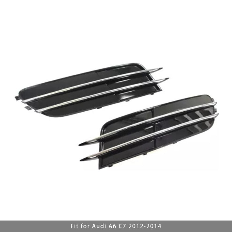 2012–2014 Audi A6 C7 1 par de luzes de nevoeiro da haste da haste da haste dianteira Abertura da capa