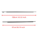 2009–2016 Toyota Venza 4 kawałki chromowanych pasków uszczelniających do zewnętrznego paska okiennego 757120T010