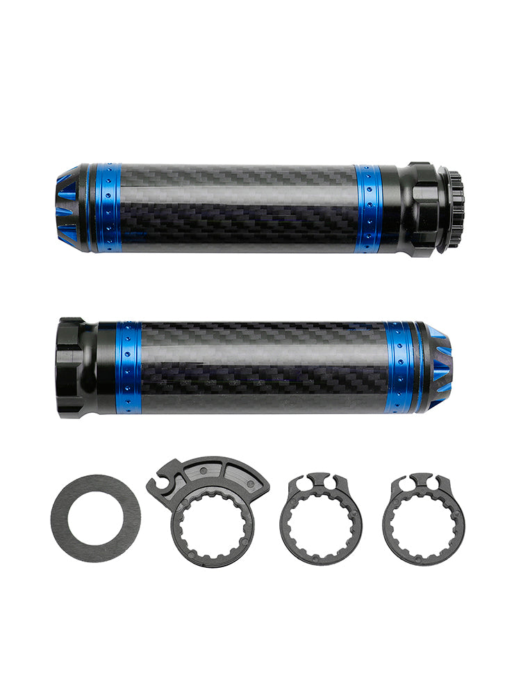 7/8 ""/22Mm Motorrad Lenker Handgriffe Carbon Universal Grün Für Motorrad Silber