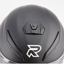 Dot motorcykelhjälm för vuxna, gata, integrerad hjälm, orange, matt svart