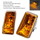 Dvojice mlhových světel s lampami pro Chevy Tahoe Sierra 2007–2015 Žlutá čočka